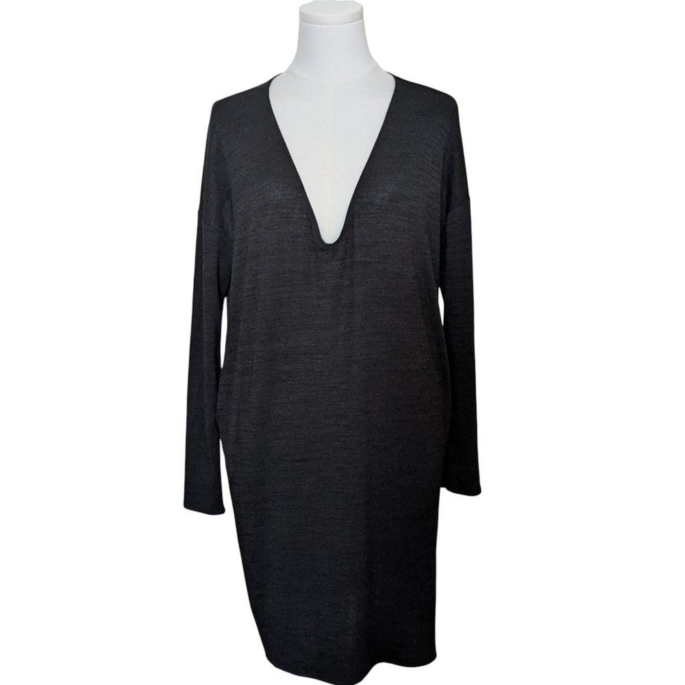 Wilfred Free Black Knit Dress Size Medium